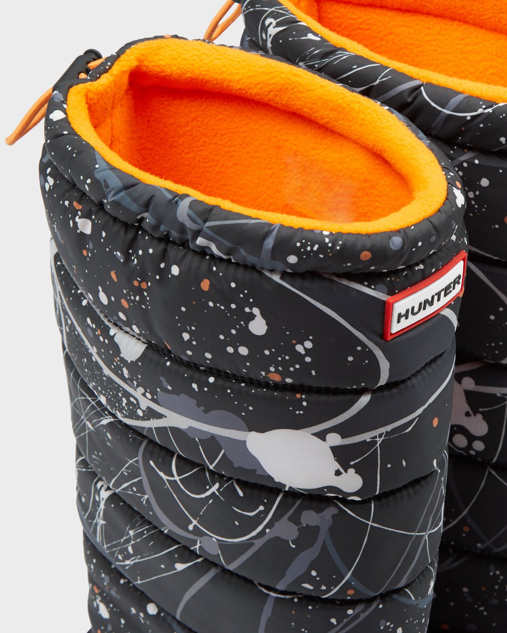 Botas De Neve Hunter Feminina Cinzentas Pretas - Original Printed Insulated Tall - 67XJLVKRG